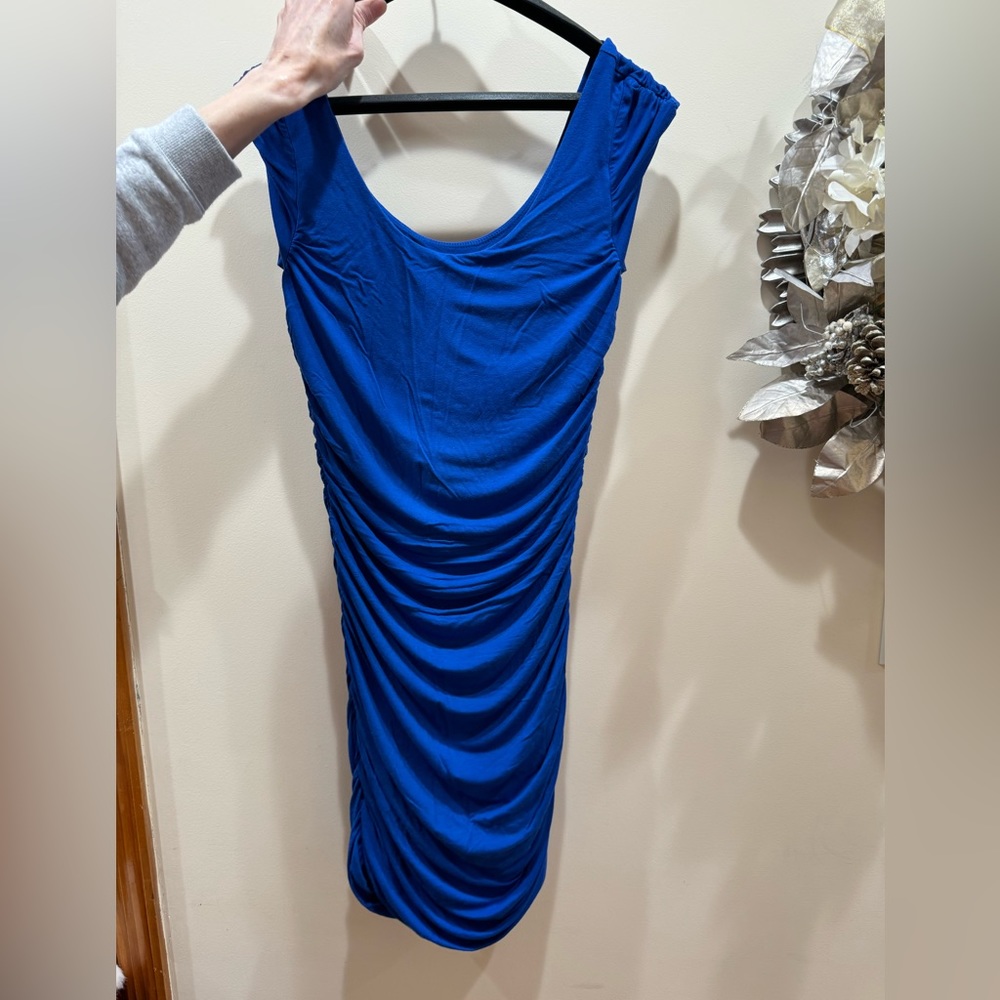 Cobalt blue stretch dress